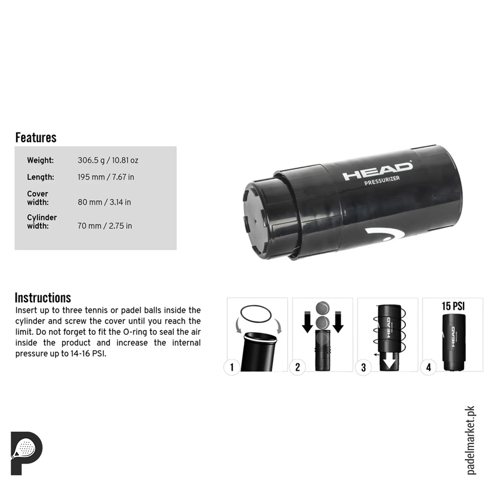 Head Pressurizer X3 Black