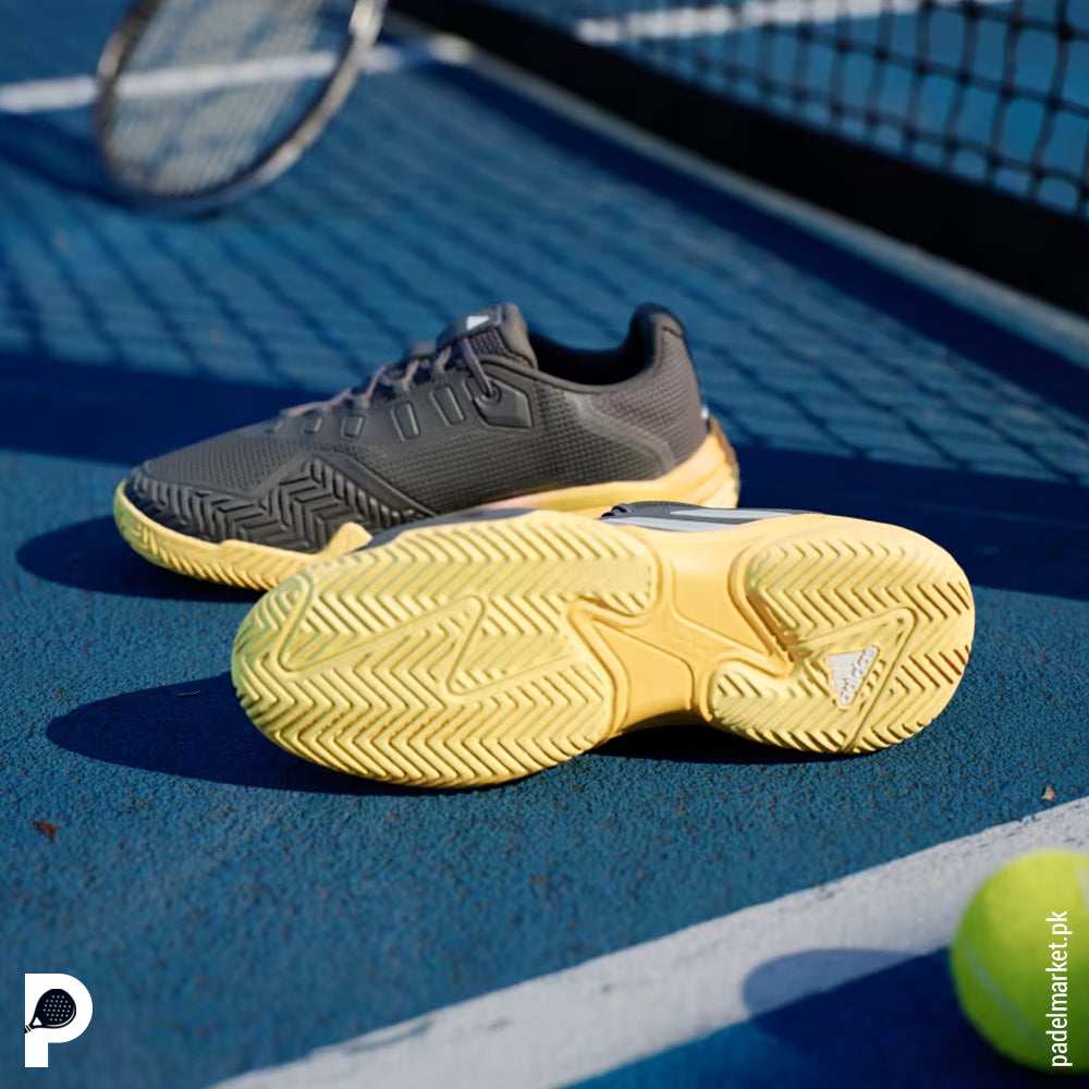 Adidas Men's Barricade 13 - Aurora Black / Zero Metallic / Spark